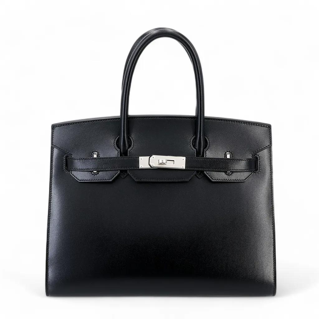 Сумка Birkin 30 Sellier Black Box Calf Leather