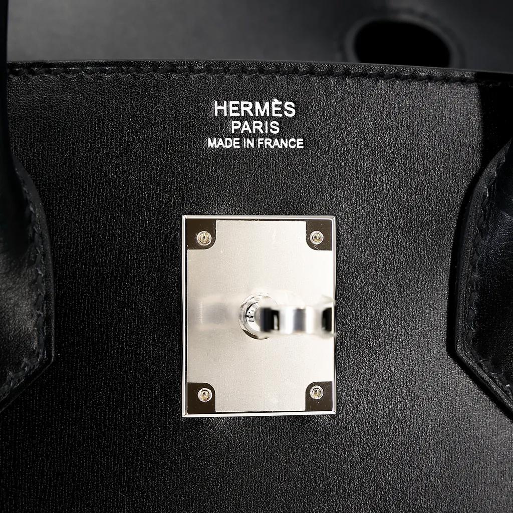 Сумка Birkin 30 Sellier Black Box Calf Leather