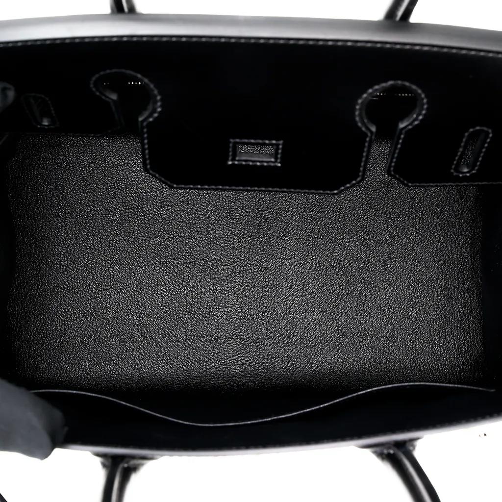 Сумка Birkin 30 Sellier Black Box Calf Leather