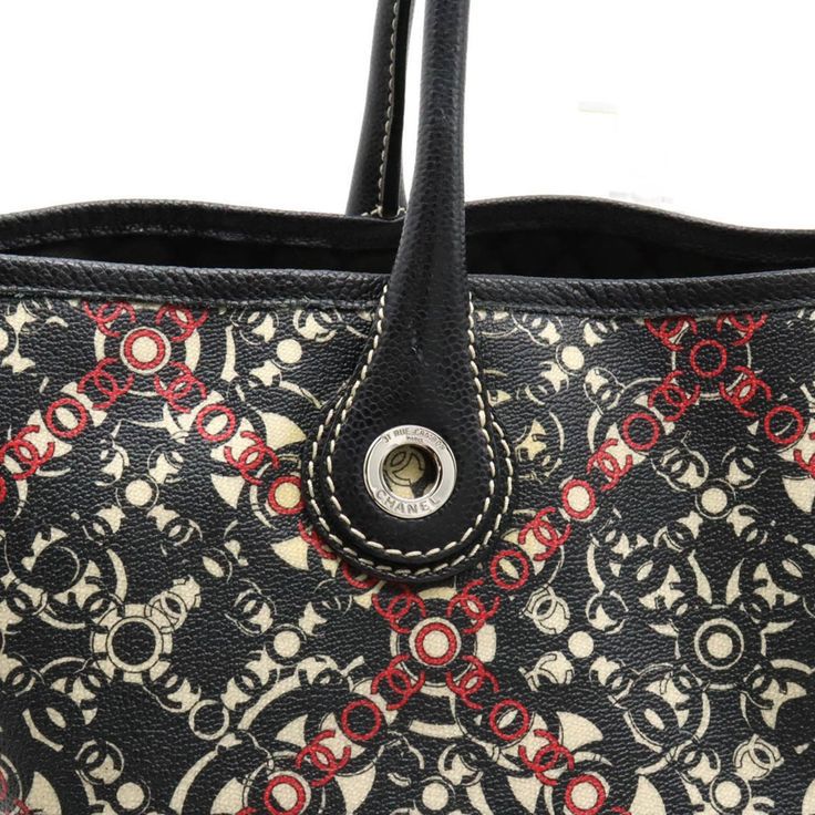Сумка Optic Coco Tote Black Red White Coated Canvas
