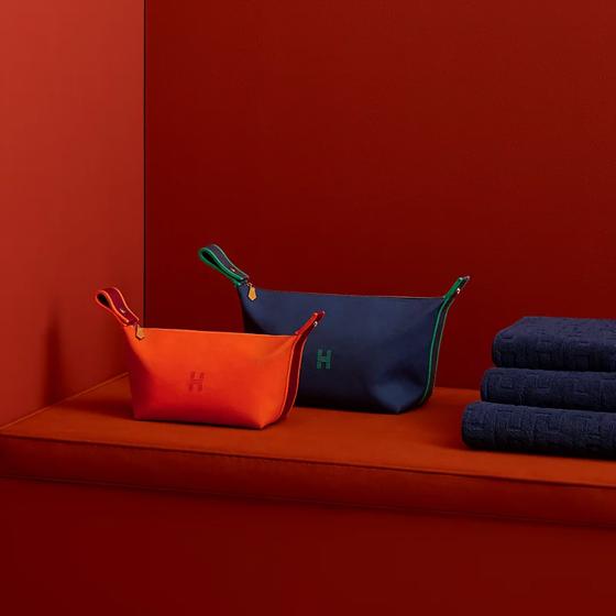 Косметичка Bride-a-Brac case HERMES синяя