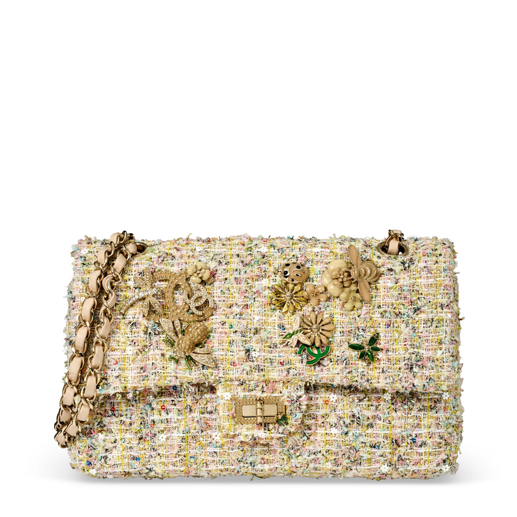 Сумка Chanel Mini Reissue 2.55 Tweed Garden Party Multicolour