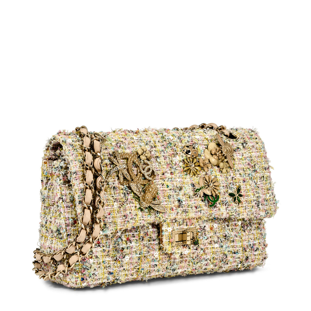 Сумка Chanel Mini Reissue 2.55 Tweed Garden Party Multicolour