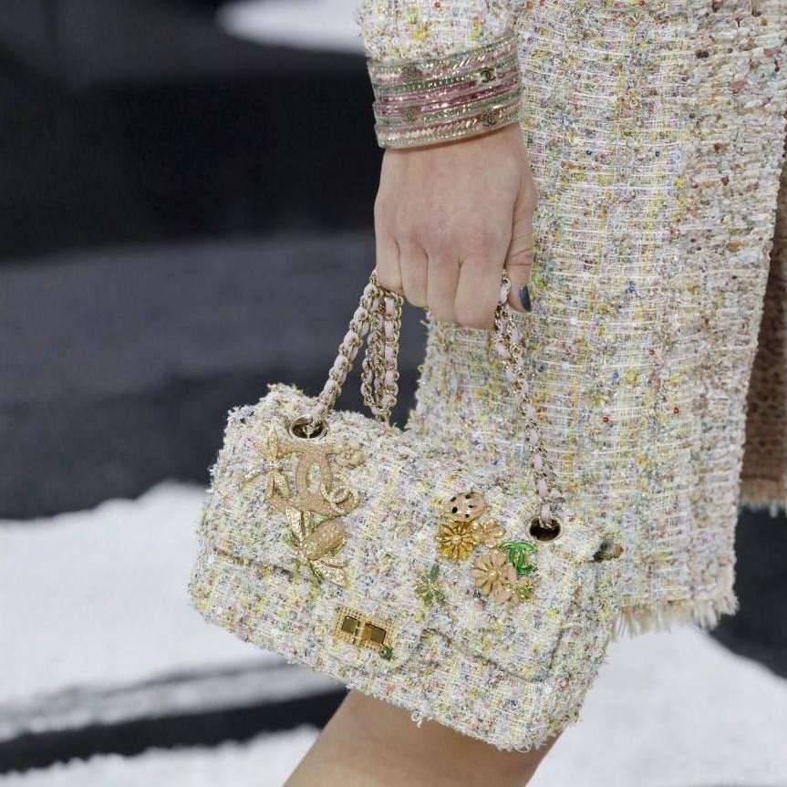 Сумка Chanel Mini Reissue 2.55 Tweed Garden Party Multicolour
