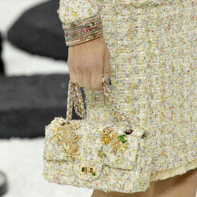 Сумка Chanel Mini Reissue 2.55 Tweed Garden Party Multicolour