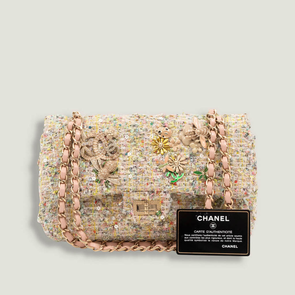 Сумка Chanel Mini Reissue 2.55 Tweed Garden Party Multicolour CHANEL