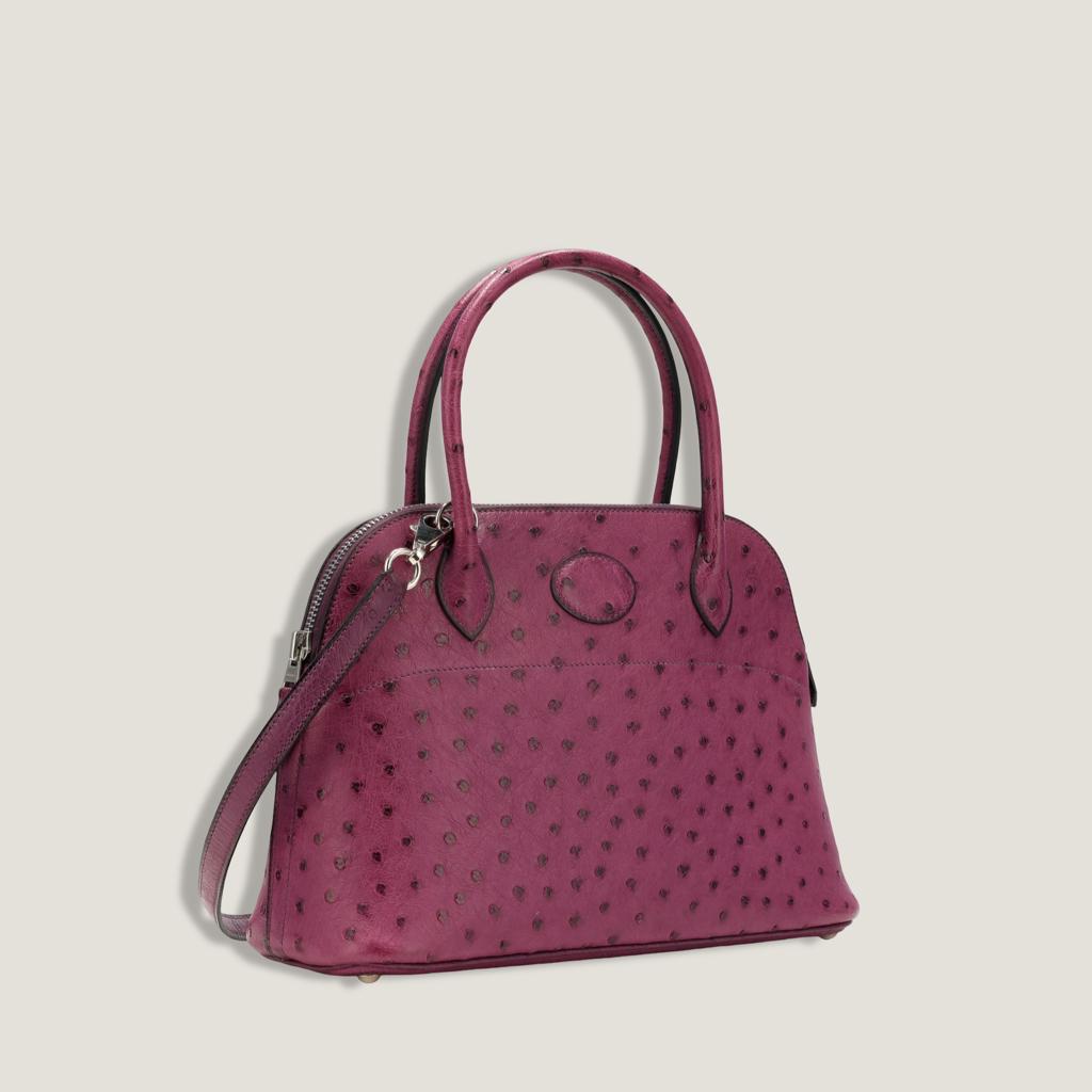 Сумка Bolide Voiline Ostrich Palladium Hardware HERMES