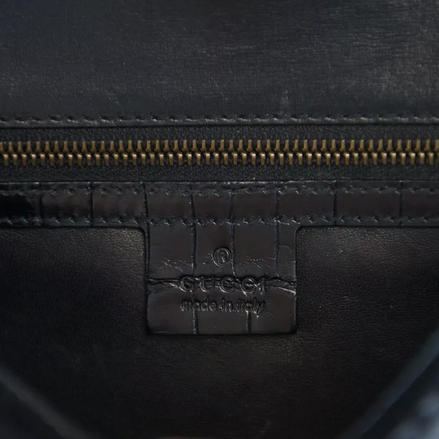 Сумка Gucci Horsebit Chain Alligator