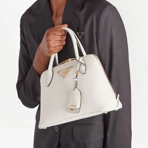 Сумка-тоут Promenade Small Satchel Blue Saffiano Lux 