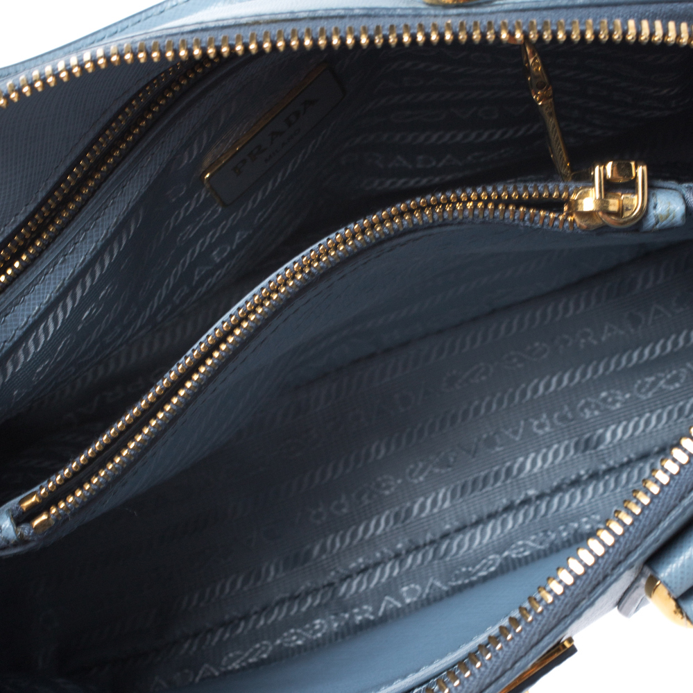 Сумка-тоут Promenade Small Satchel Blue Saffiano Lux 