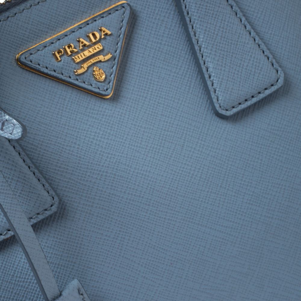 Сумка-тоут Promenade Small Satchel Blue Saffiano Lux 