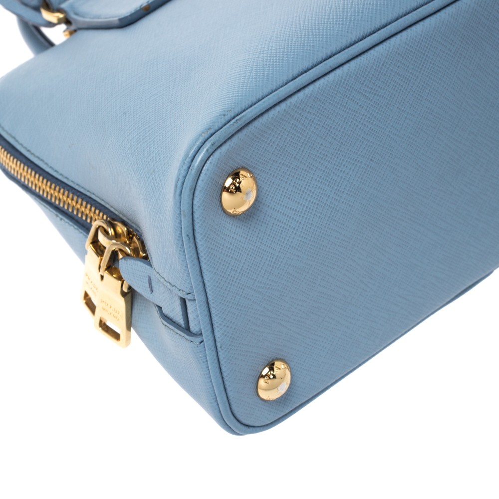 Сумка-тоут Promenade Small Satchel Blue Saffiano Lux 