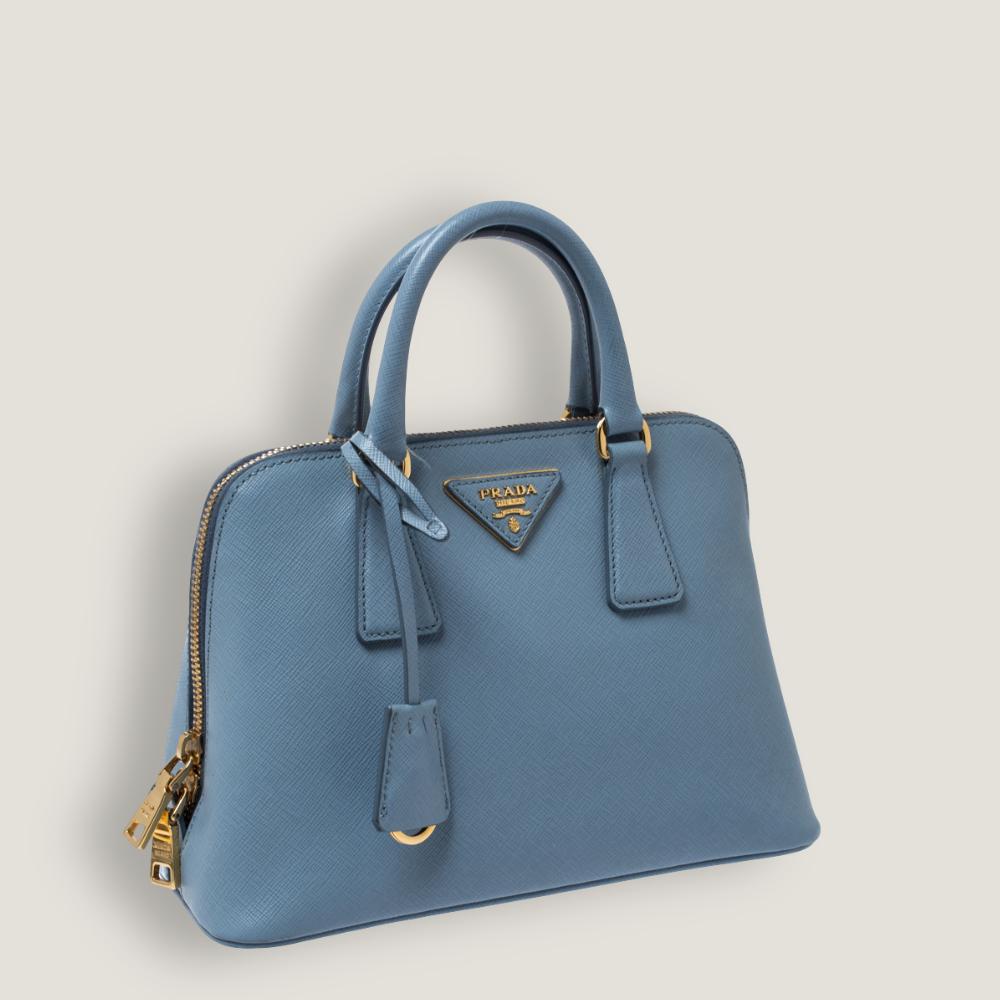 Сумка-тоут Promenade Small Satchel Blue Saffiano Lux  Prada