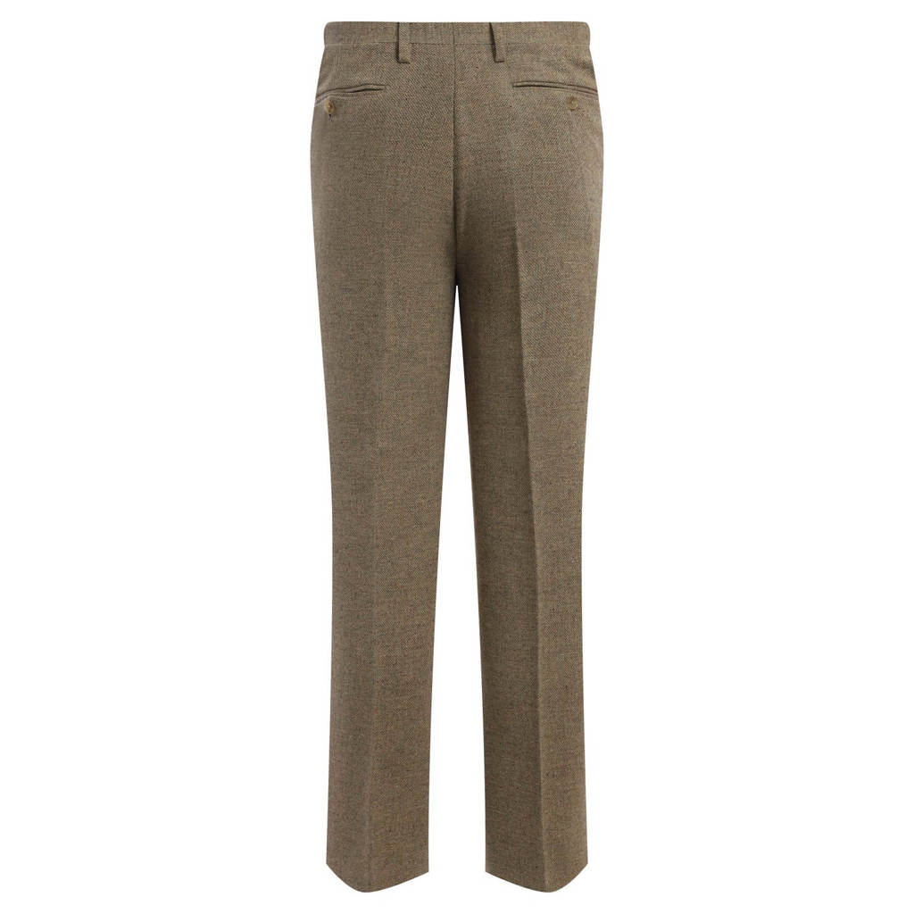 Классический шерстяной костюм цвета camel/taupe