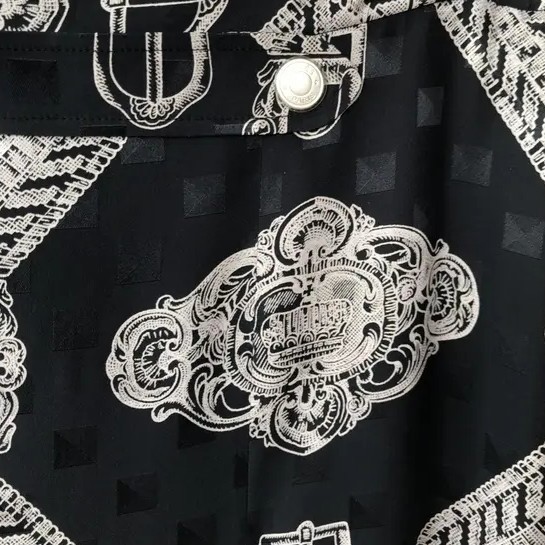Юбка из шелка с мотивом Buckle/Chain Motif
