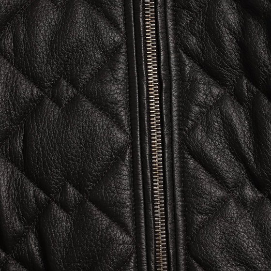 Куртка-бомбер Blouson из стёганой кожи с трикотажной отделкой
