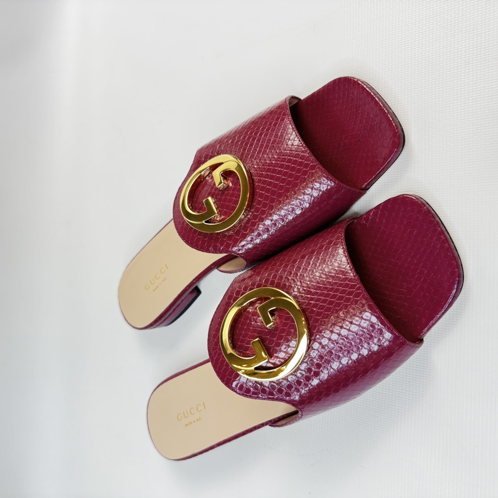 Мюли с монограммой Guccio Gucci
