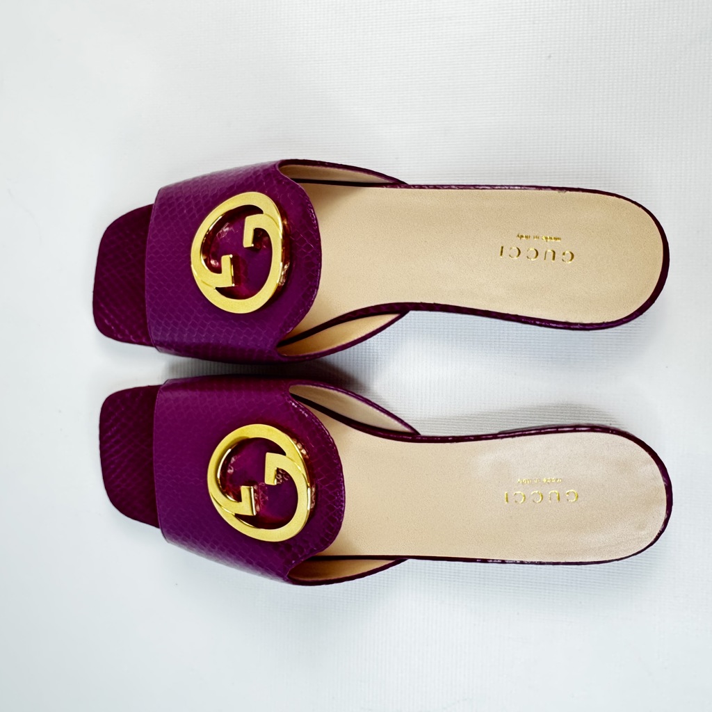 Мюли с монограммой Guccio Gucci