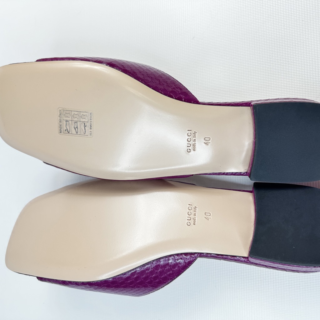 Мюли с монограммой Guccio Gucci
