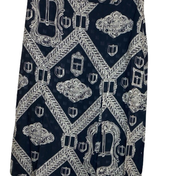 Юбка из шелка с мотивом Buckle/Chain Motif