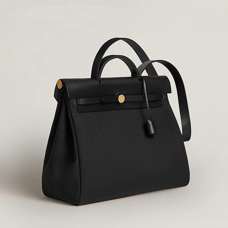 Сумка Herbag Zip 39 из канвы Militaire и кожи Hunter  HERMES
