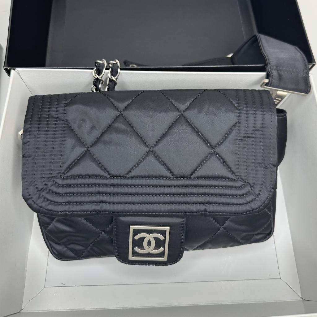 CHANEL Sports Line Nylon Flap Bag