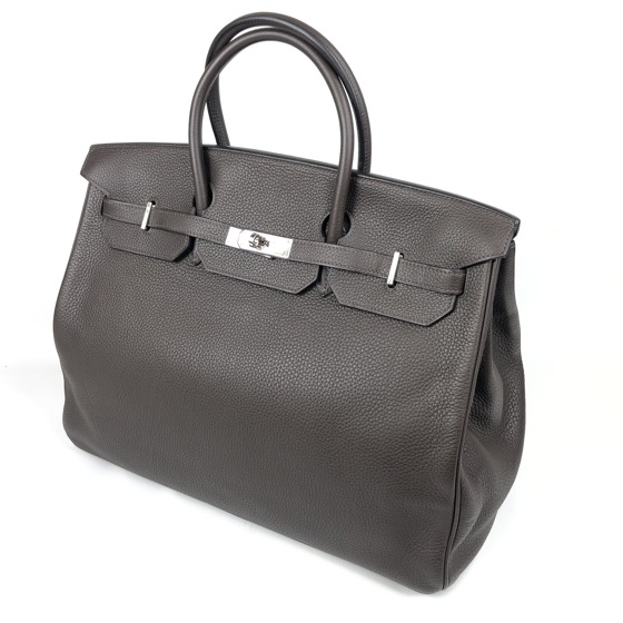 Birkin 40 Togo шоколадно-коричневого цвета