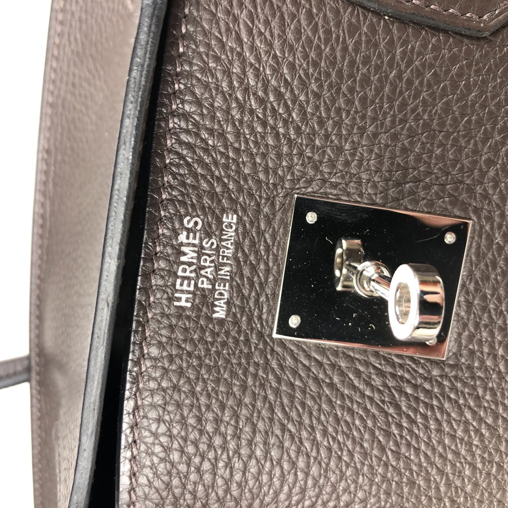 Birkin 40 Togo шоколадно-коричневого цвета