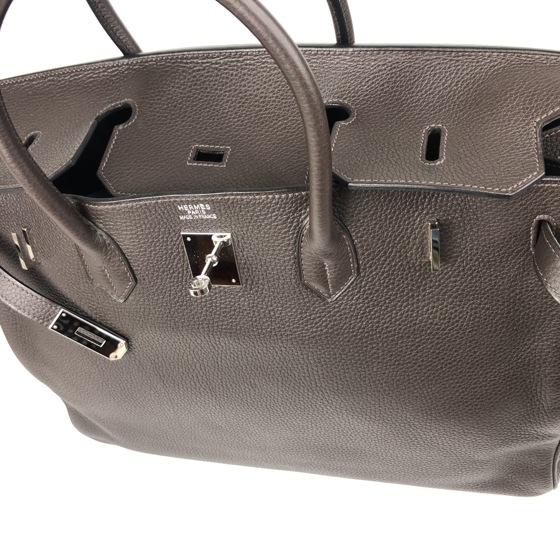 Birkin 40 Togo шоколадно-коричневого цвета