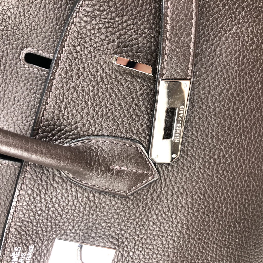 Birkin 40 Togo шоколадно-коричневого цвета