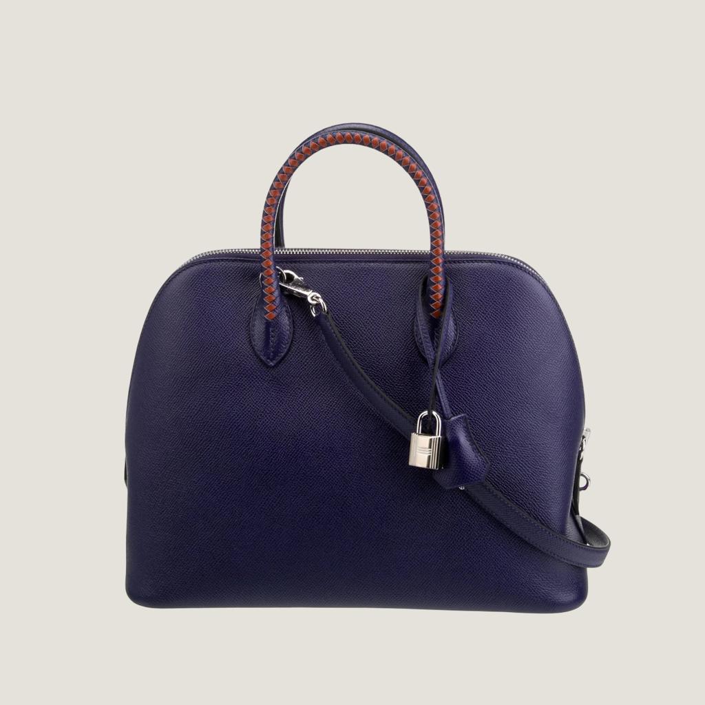 Сумка Bolide  25 из кожи Epsom Bleu Encre HERMES