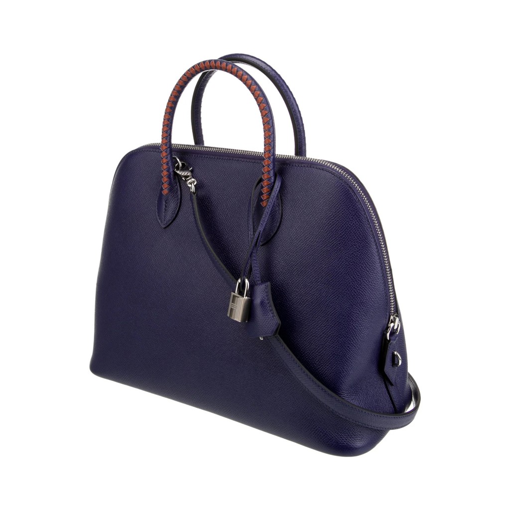 Сумка Bolide  25 из кожи Epsom Bleu Encre