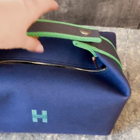 Косметичка Bride-a-Brac case HERMES синяя