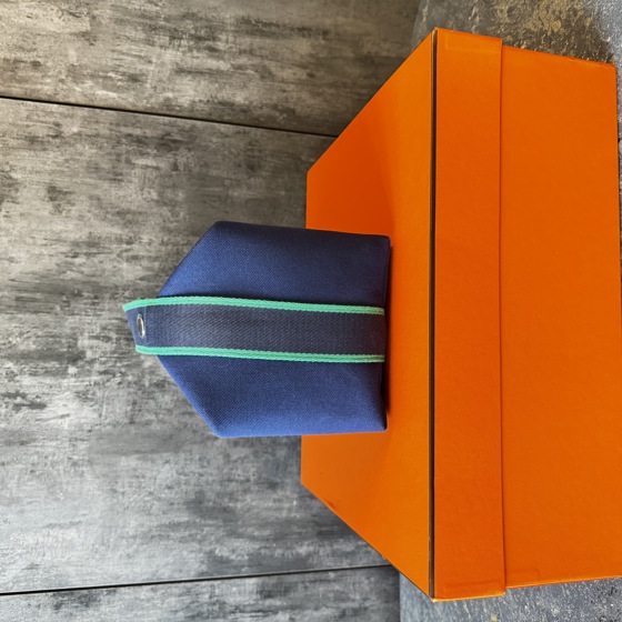 Косметичка Bride-a-Brac case HERMES синяя