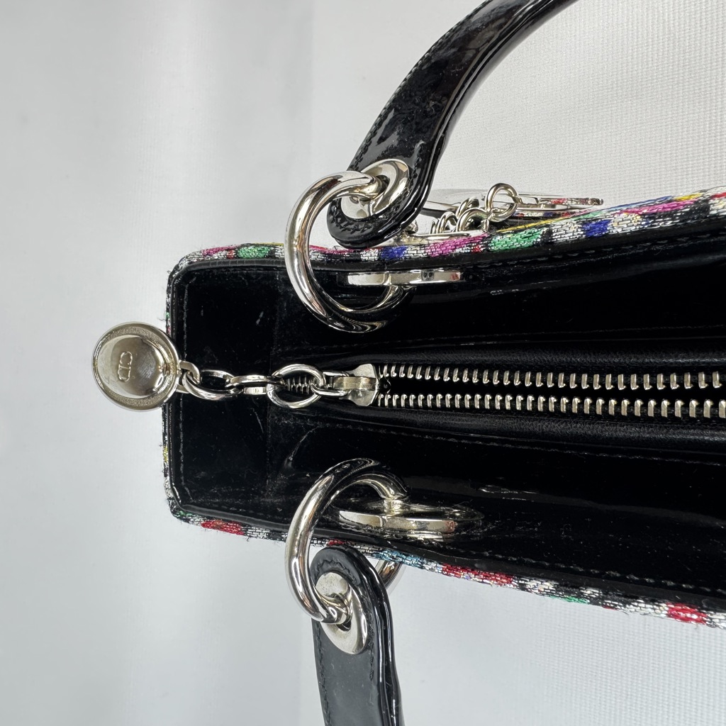 Сумка Lady Dior Medium в сером жаккарде