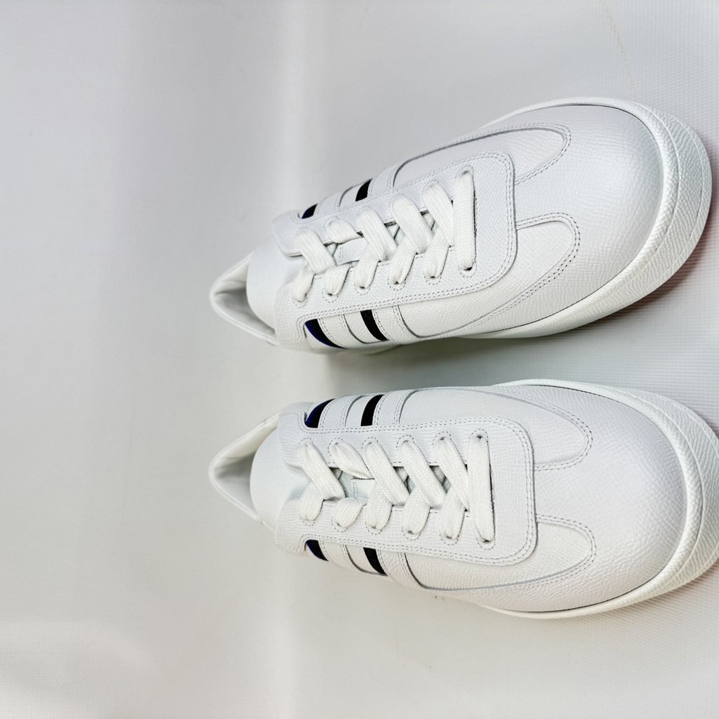 Кеды Boomerang Multicolore Blanc из телячьей кожи Epsom