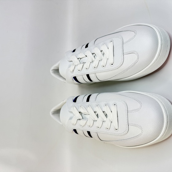 Кеды Boomerang Multicolore Blanc из телячьей кожи Epsom
