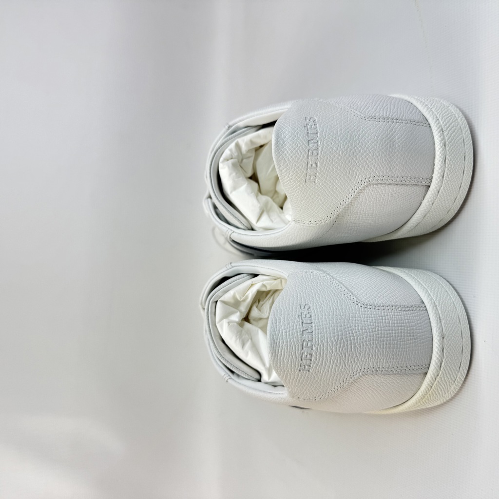 Кеды Boomerang Multicolore Blanc из телячьей кожи Epsom