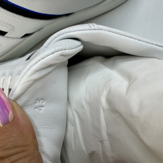 Кеды Boomerang Multicolore Blanc из телячьей кожи Epsom