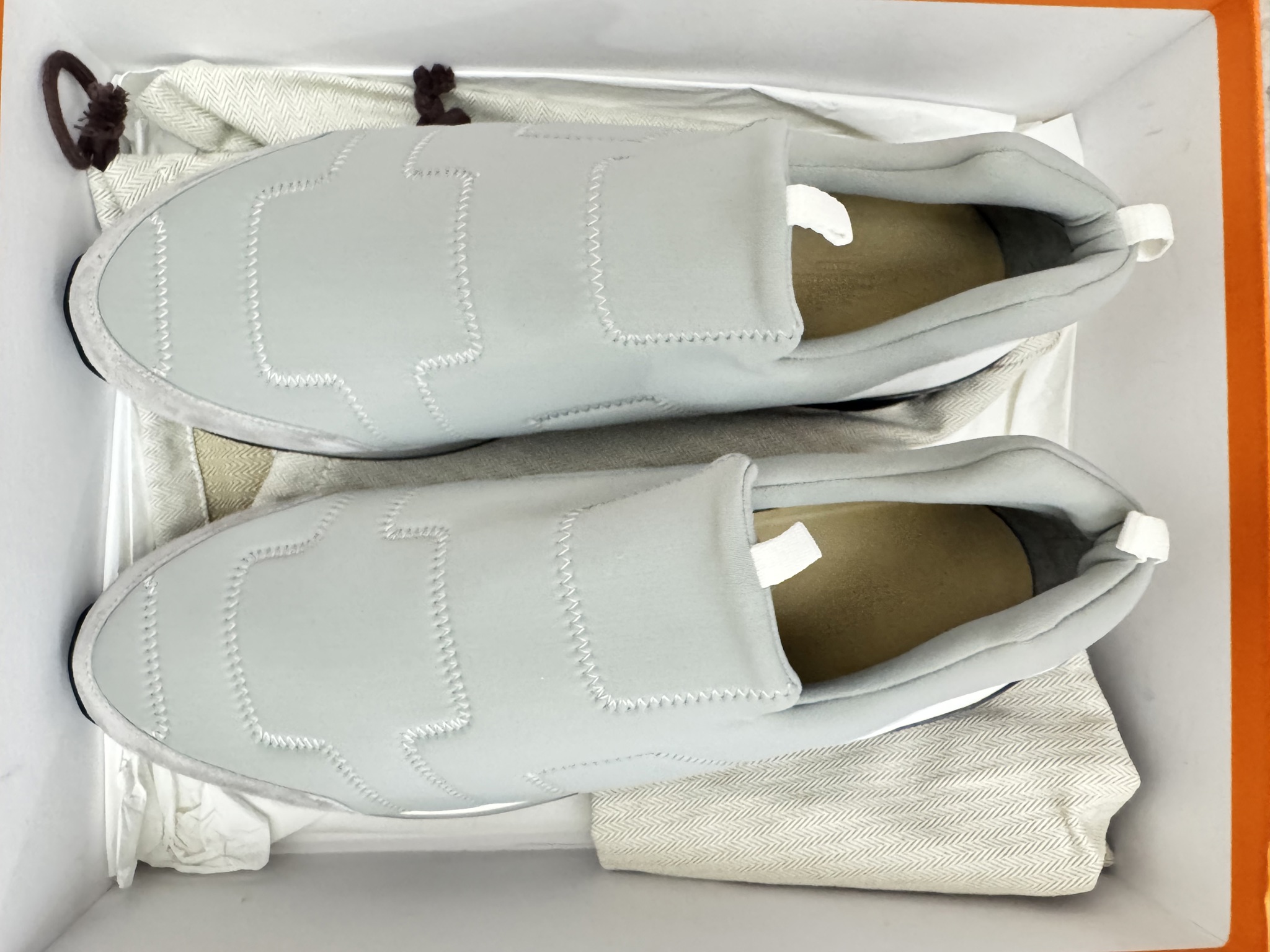 Fabric Slip On Sneakers HERMES