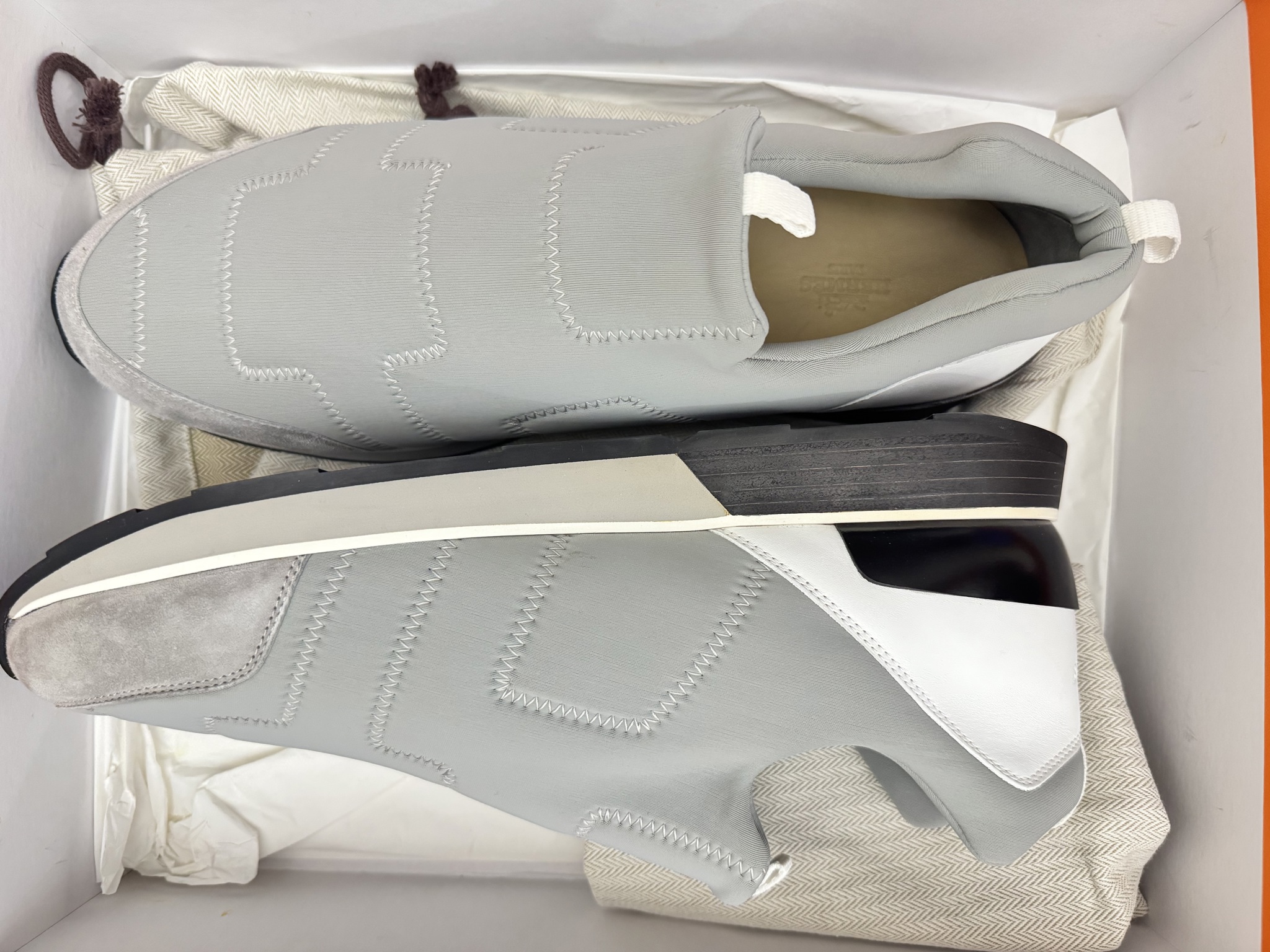 Fabric Slip On Sneakers HERMES