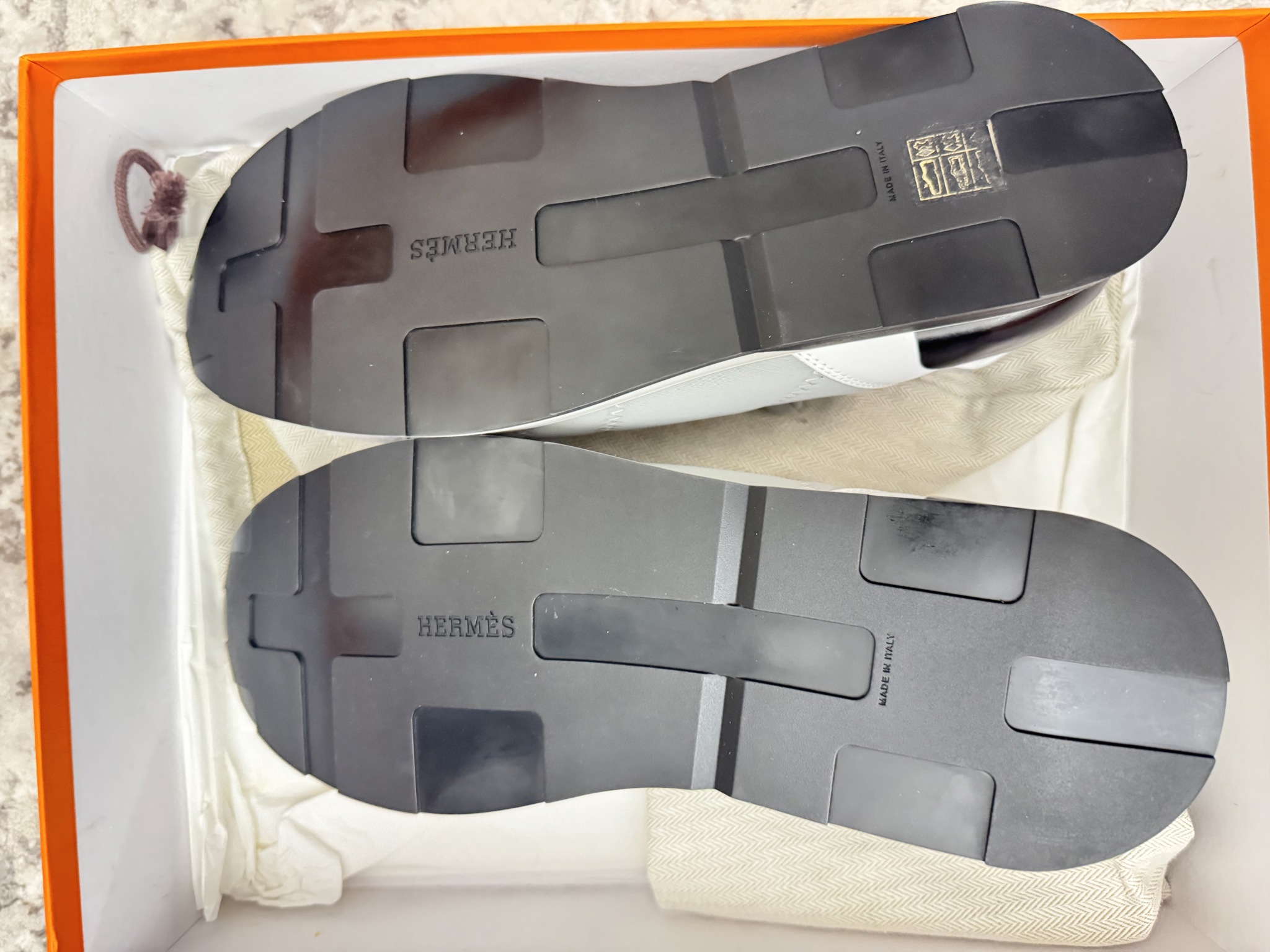 Fabric Slip On Sneakers HERMES