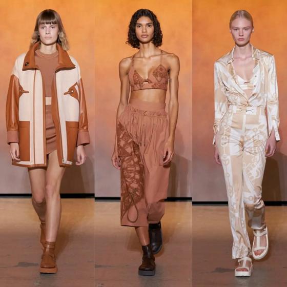 Куртка  Contemporary Collection из кожи верблюжьего цвета и льна