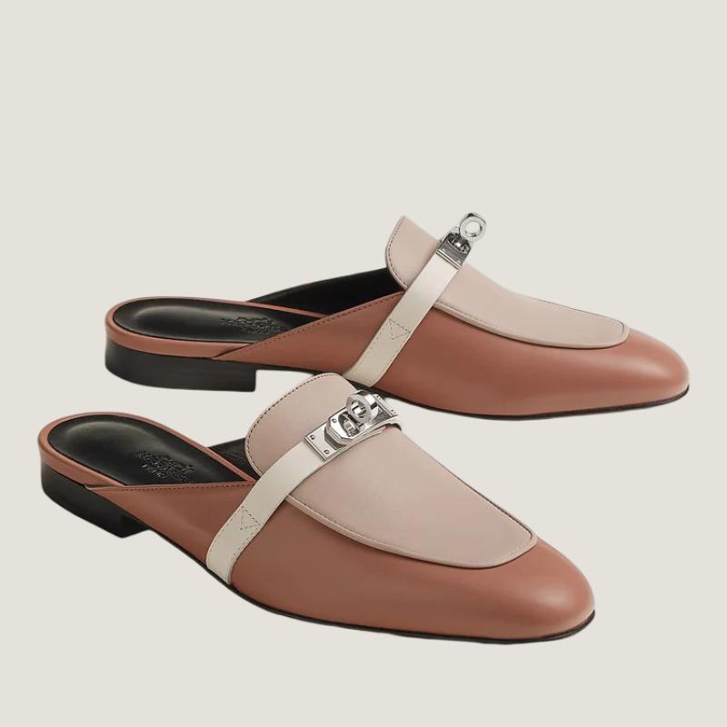 Мюли Oz цвета Pearly Rose  HERMES
