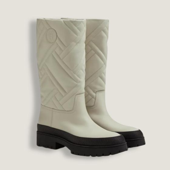 Сапоги Fuji Mosaique motif из стёганой козьей кожи  HERMES
