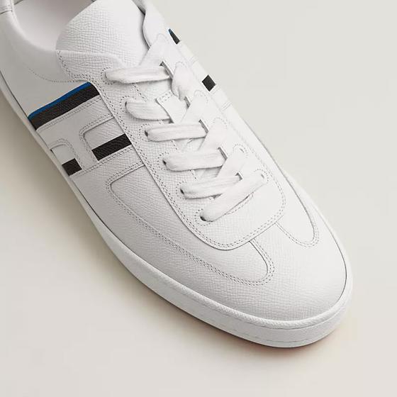 Кеды Boomerang Multicolore Blanc из телячьей кожи Epsom