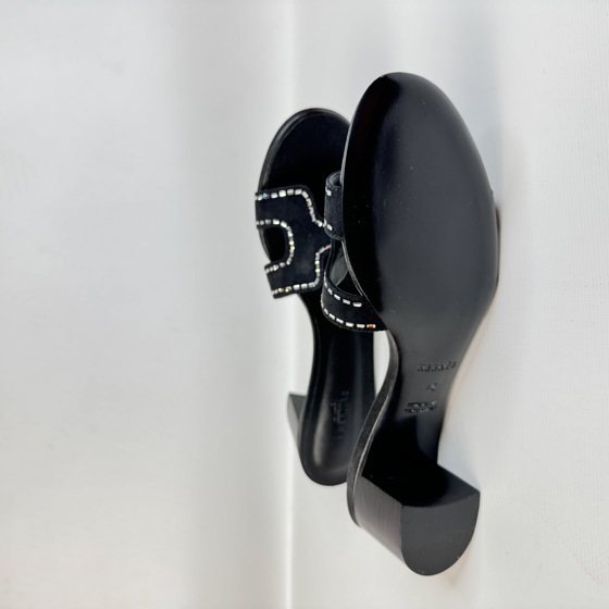 Oasis Sandal Black с декоративными кристаллами