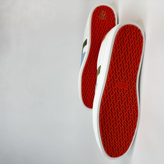 Кроссовки Boomerang  из кожи Epsom и замши