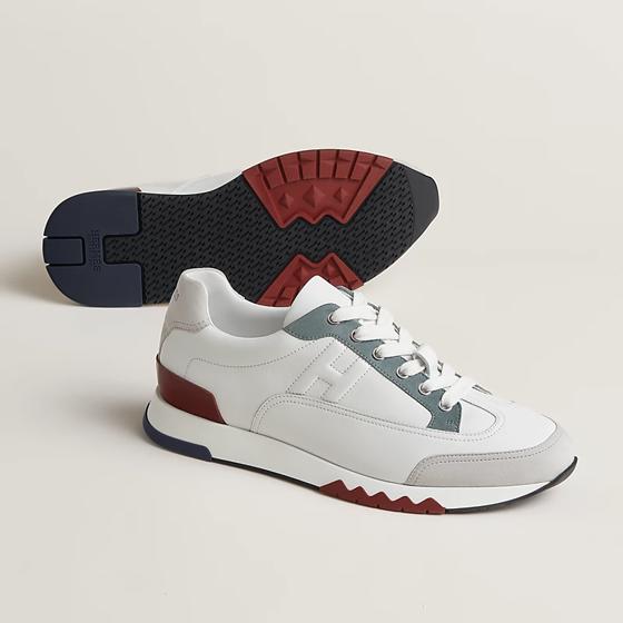 Кроссовки Trail  в белом и мультиколоре HERMES