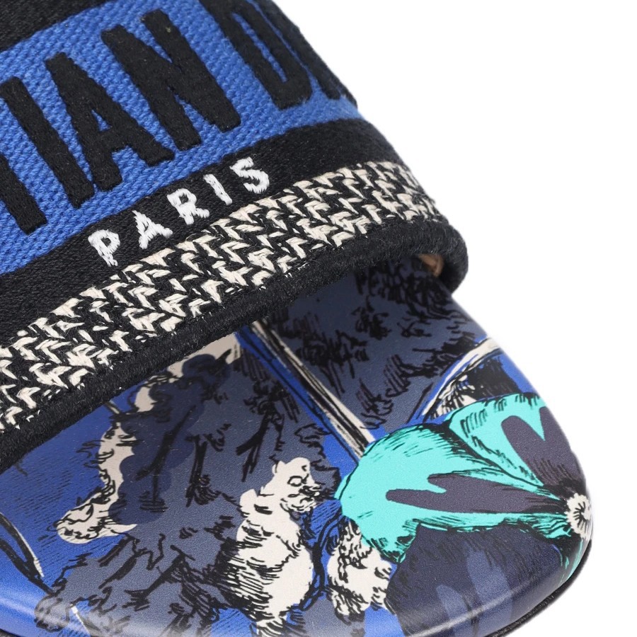 Шлепанцы с вышивкой Christian Dior Paris